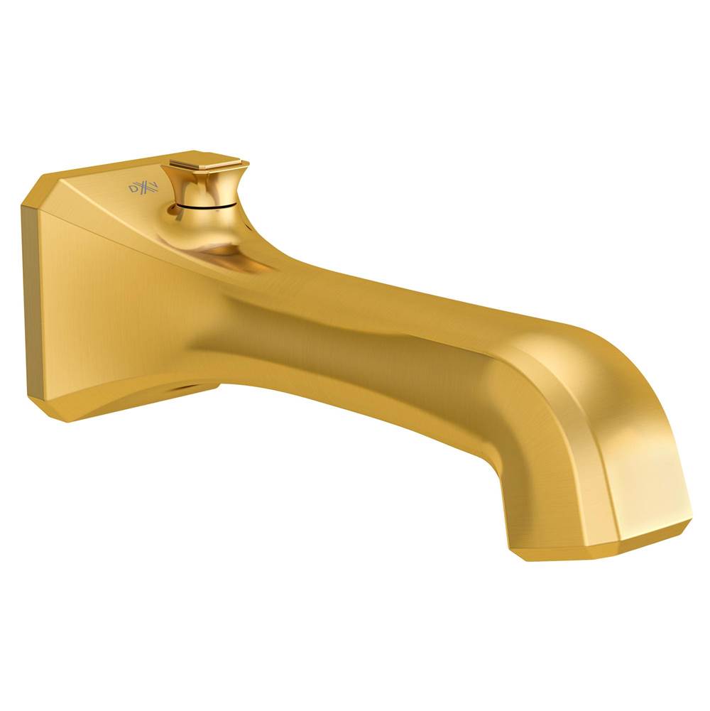 DXV - Belshire Wall Mount Bathtub Spout with Diverter - Satin Brass