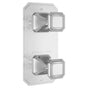 DXV - Belshire 2-Handle Thermostatic Valve Trim Only with Cushion Handles - Polished Chrome