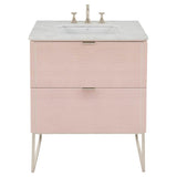DXV - Belshire Vanity Legs - Platinum Nickel