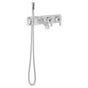 DXV - Belshire 2-Handle Wall Mount Bathtub Faucet with Hand Shower and Lever Handles - Polished Chrome