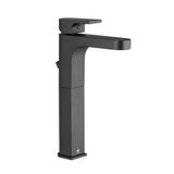 DXV - Equility Single Handle Vessel Bathroom Faucet with Lever Handle - Matte Black