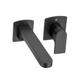 DXV - Equility Single Handle Wall Mount Bathroom Faucet with Lever Handle - Matte Black