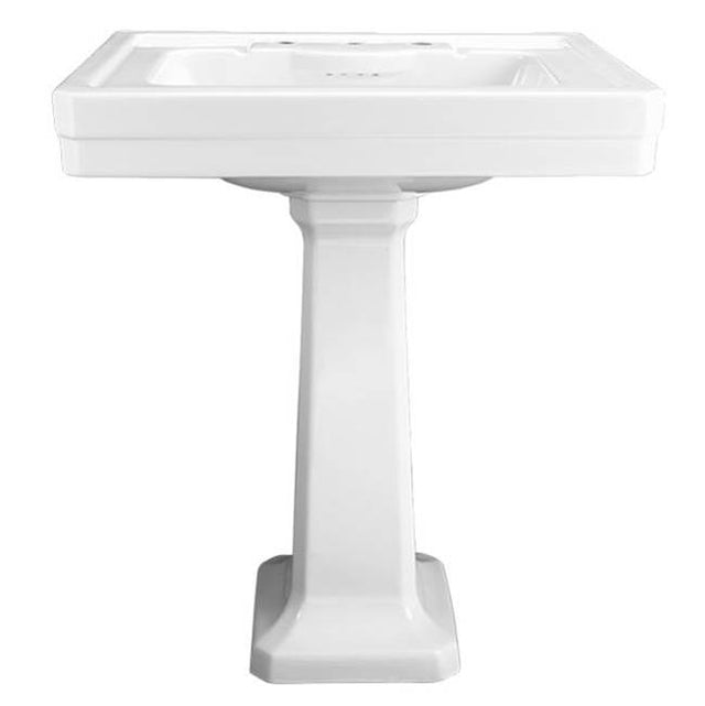 DXV - Fitzgerald 28 in. Sink Top, 3-Hole - Canvas White