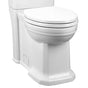DXV - Fitzgerald Chair Height Elongated Toilet Bowl with Seat - Canvas White