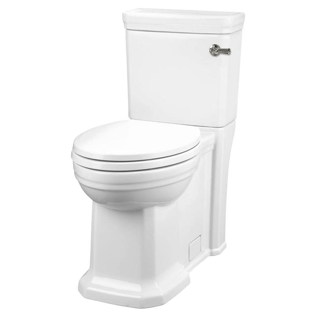 DXV - Fitzgerald Two-Piece Chair Height Right Hand Trip Lever Elongated Toilet with Seat - Canvas White