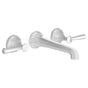 DXV - Fitzgerald 2-Handle Wall Mount Widespread Bathroom Faucet with Lever Handles - Polished Chrome