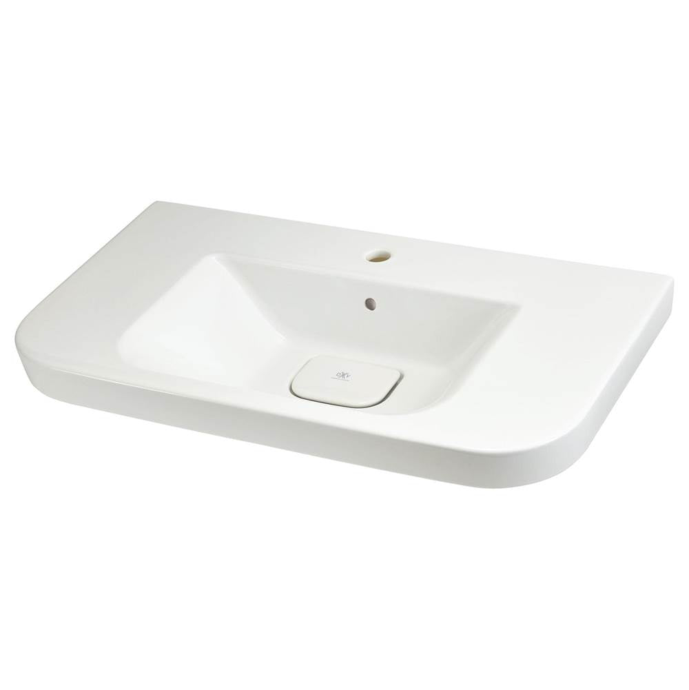 DXV - Equility Wall-Hung Sink, 1-Hole - Canvas White