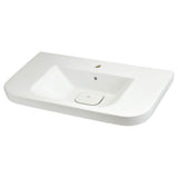 DXV - Equility Wall-Hung Sink, 1-Hole - Canvas White