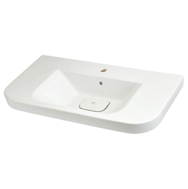 DXV - Equility Wall-Hung Sink, 1-Hole - Canvas White