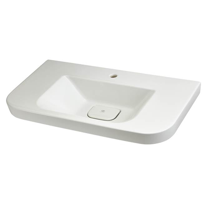 DXV - Equility 33 in. Sink, 1-Hole - Canvas White