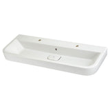 DXV - Equility 47 in. Sink, 2 Single Hole - Canvas White
