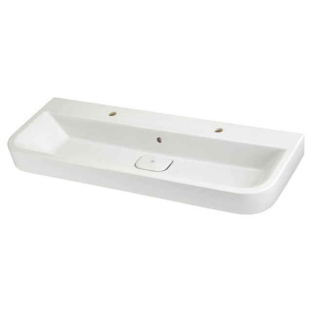 DXV - Equility 47 in. Sink, 2 Single Hole - Canvas White
