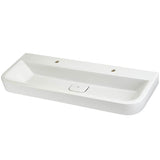 DXV - Equility 47 in. Sink, 2 Single Hole - Canvas White