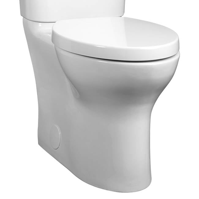 DXV - Equility Chair Height Elongated Toilet Bowl with Seat - Canvas White