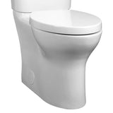 DXV - Equility Chair Height Elongated Toilet Bowl with Seat - Canvas White
