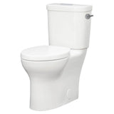 DXV - Equility Two-Piece Chair Height Right Hand Trip Lever Elongated Toilet with Seat - Canvas White