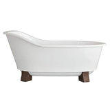 DXV - Oak Hill 66 in. x 36 in. Freestanding Bathtub with Feet - Weathered Oak