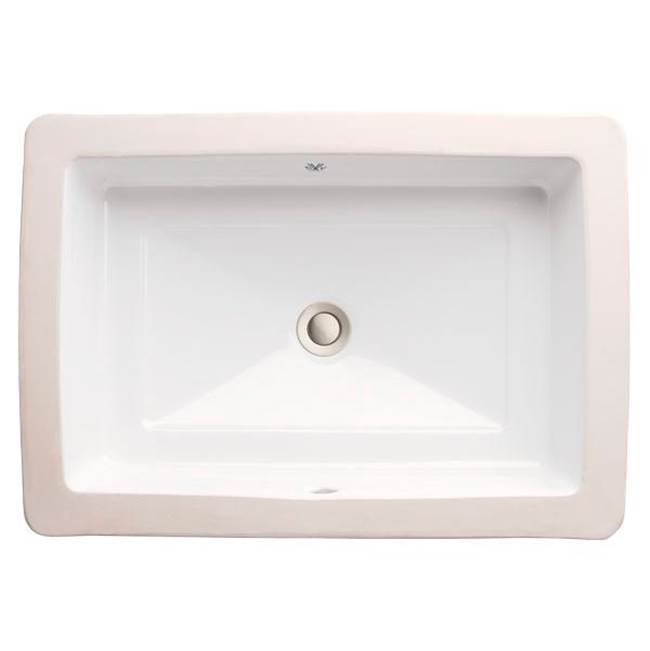 DXV - POP Grande Rectangular Sink - Canvas White
