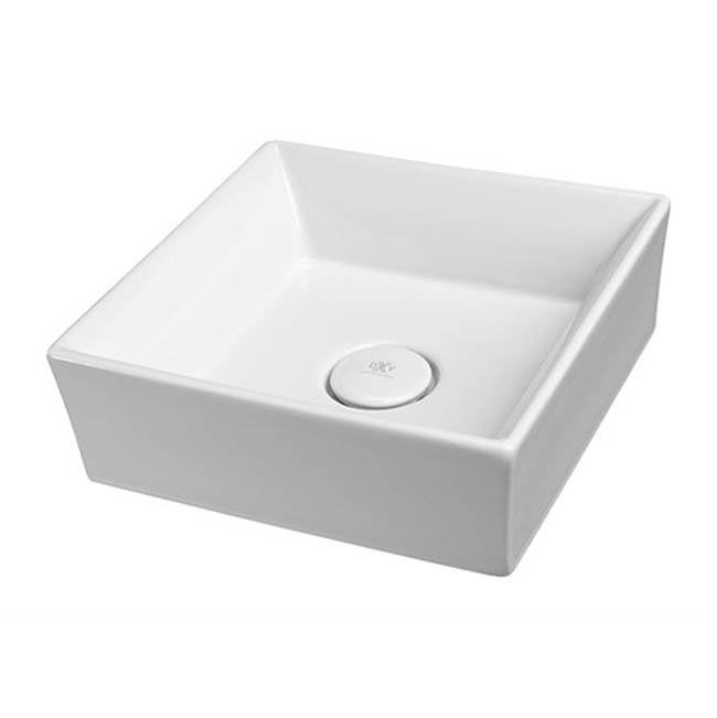DXV - POP Square Vessel Sink - Chenille Gray