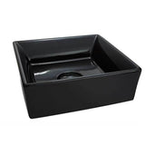 DXV - POP Square Vessel Sink - Matte Black