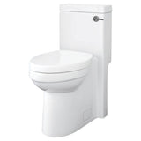 DXV - Cossu One-Piece Chair Height Right Hand Trip Lever Elongated Toilet with Seat - Canvas White