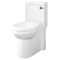 DXV - Cossu One-Piece Chair Height Right Hand Trip Lever Elongated Toilet with Seat - Canvas White
