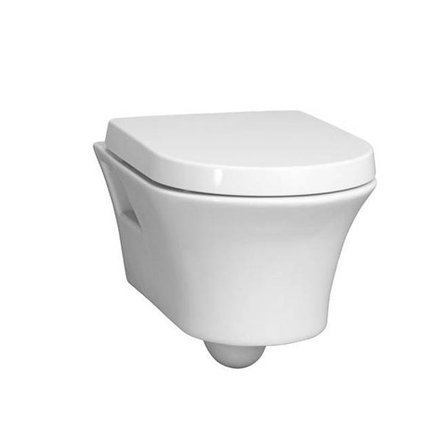 DXV - Cossu Wall-Hung Elongated Toilet Bowl with Seat - Canvas White
