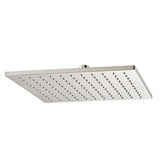 DXV - Slim Square Single Function 12 in. Showerhead - Brushed Nickel