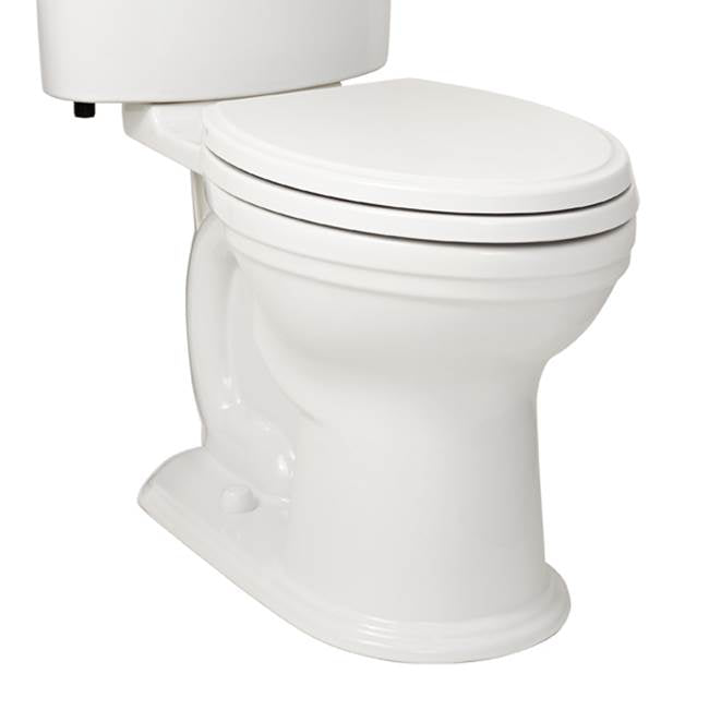DXV - St. George Chair-Height Elongated Toilet Bowl with Seat - Canvas White