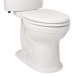 DXV - St. George Chair-Height Elongated Toilet Bowl with Seat - Canvas White