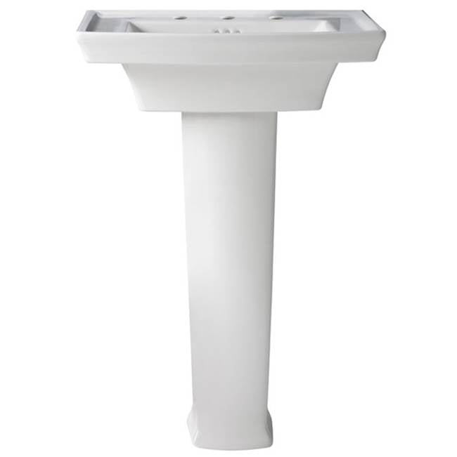 DXV - Wyatt Pedestal Sink Leg - Canvas White