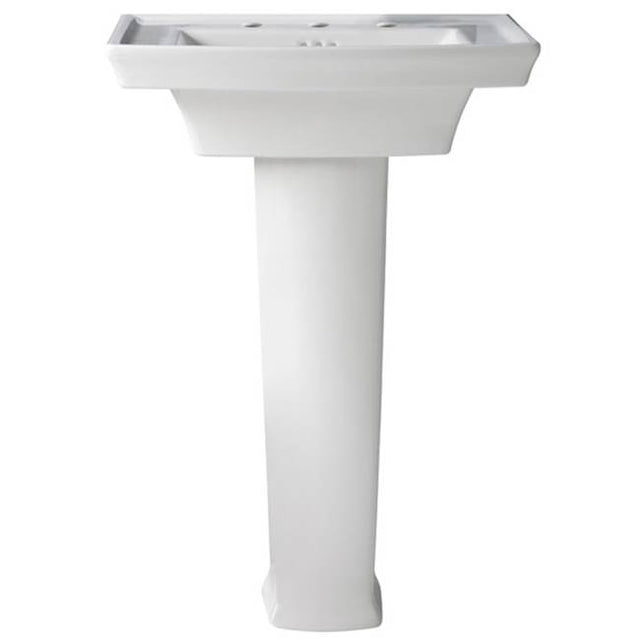 DXV - Wyatt Pedestal Sink Leg - Canvas White