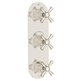 Oak Hill 3-Handle Thermostatic Valve Trim Only with Cross Handles