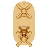 Oak Hill 2-Handle Thermostatic Valve Trim Only with Cross Handles