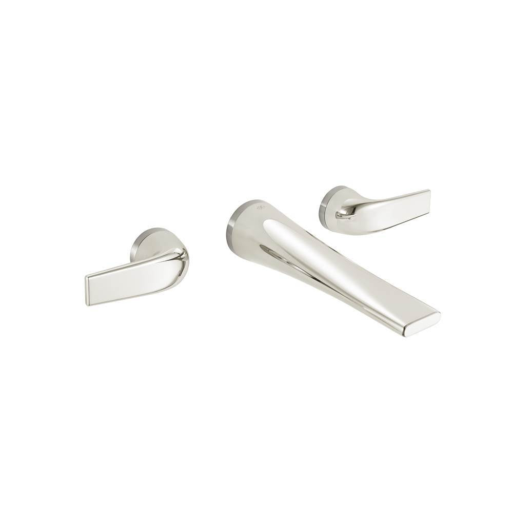 DXV - DXV Modulus 2-Handle Wall Mount Widespread Bathroom Faucet with Lever Handles - Platinum Nickel