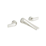 DXV - DXV Modulus 2-Handle Wall Mount Widespread Bathroom Faucet with Lever Handles - Platinum Nickel