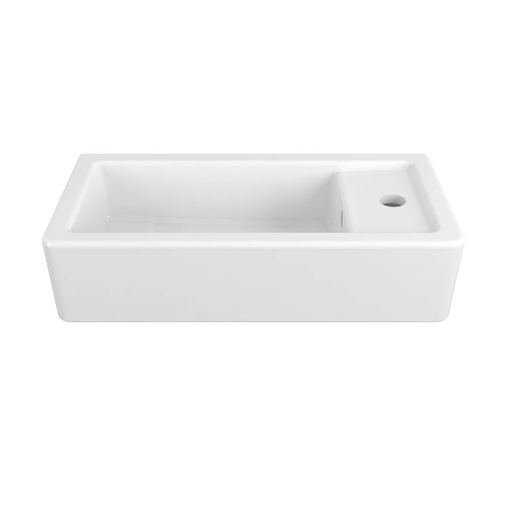 Cossu 20 in. Sink, 1-Hole with Right-Hand Drain