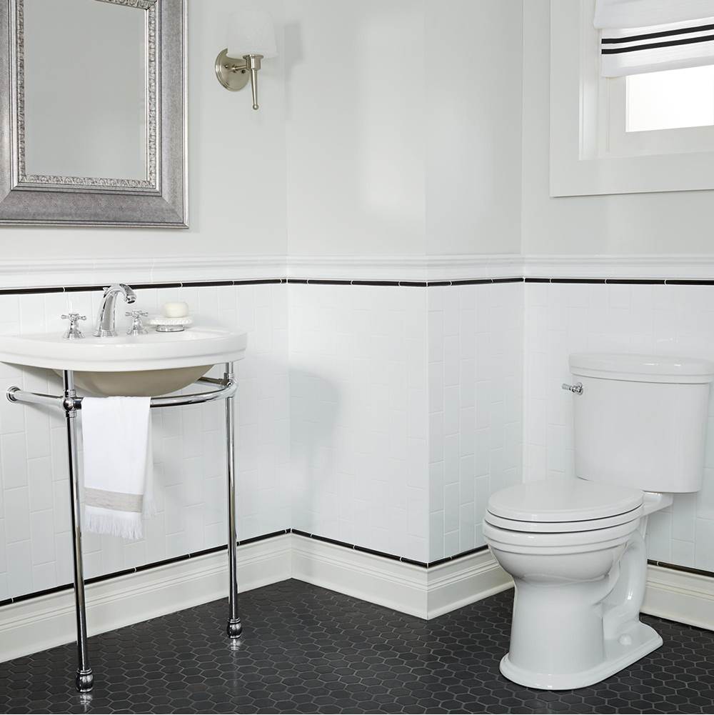 St. George 24 in. Console Bathroom Sink, 3 Hole with Console Leg