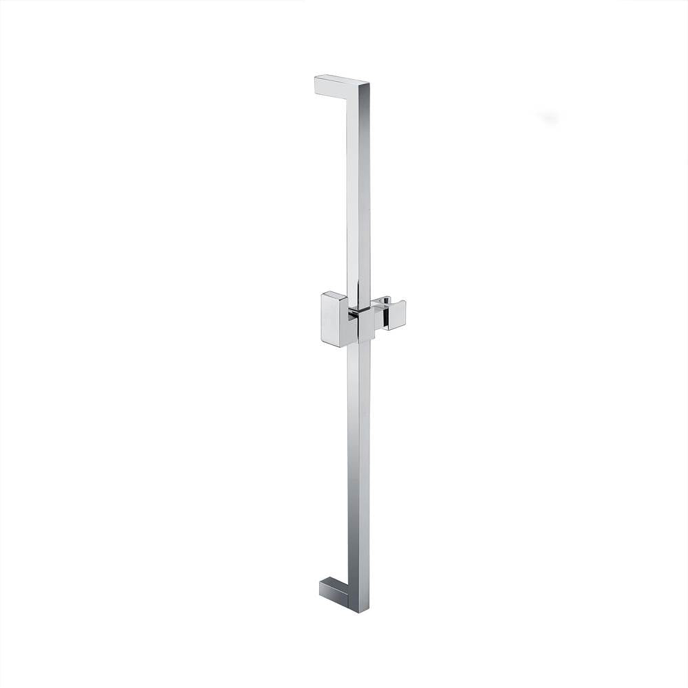 Contemporary Square Slide Bar in Polished Chrome