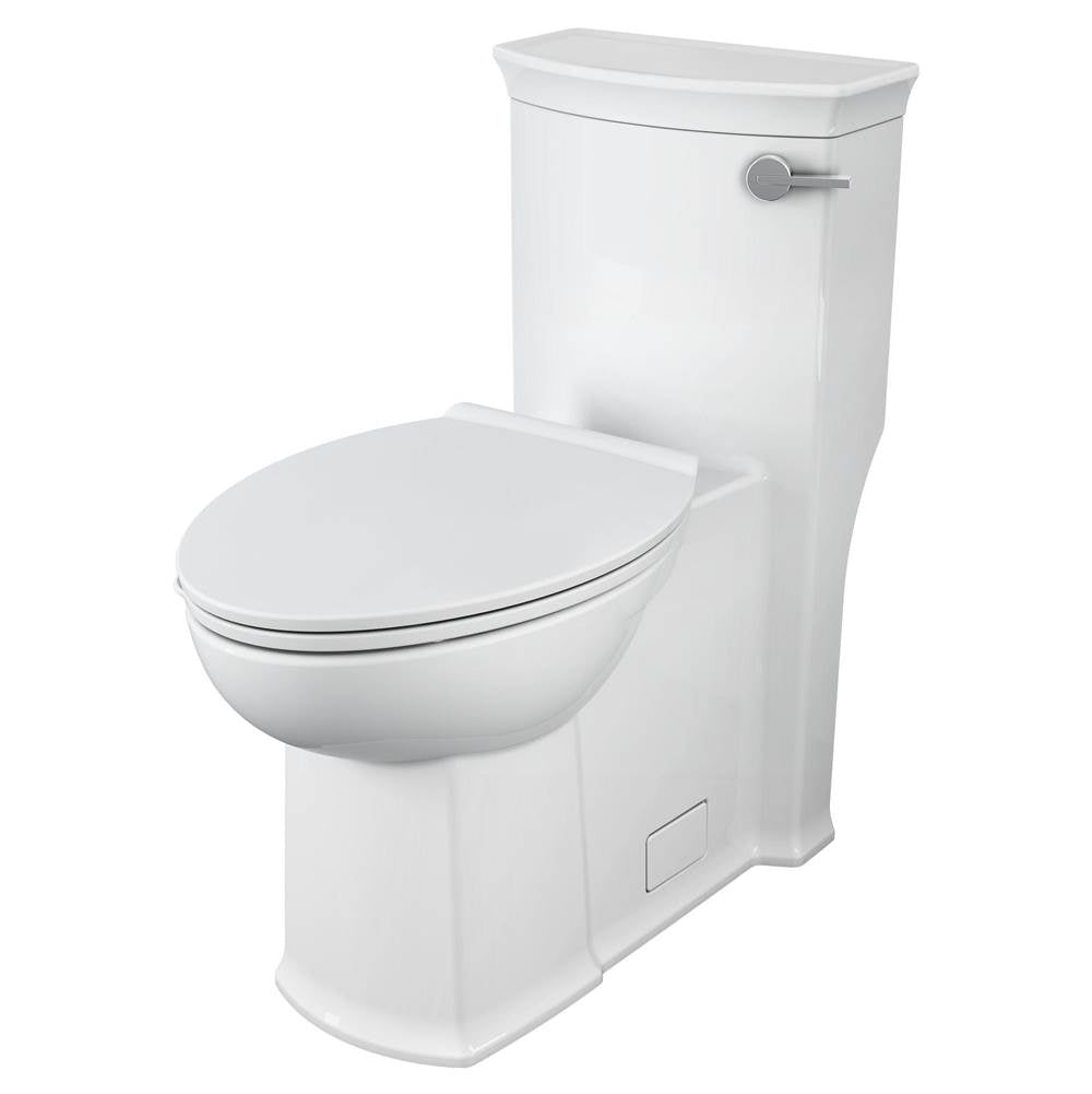 Wyatt One-Piece Chair Height Right Hand Trip Lever Elongated Toilet with Seat