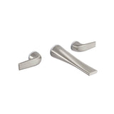 DXV - DXV Modulus 2-Handle Wall Mount Widespread Bathroom Faucet with Lever Handles - Brushed Nickel