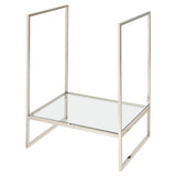 Belshire 30 in. Console Legs with Glass Shelf