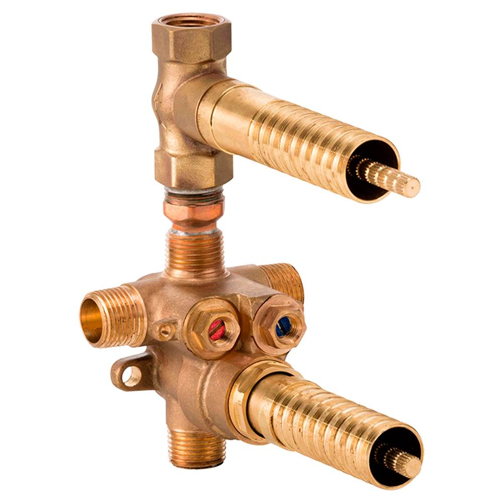 2-Handle Thermostatic Rough Valve with Volume Control
