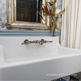 Oak Hill 2-Handle Wall Mount Bathroom Faucet with Lever Handles