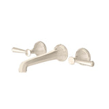 Fitzgerald 2-Handle Wall Mount Widespread Bathroom Faucet with Lever Handles