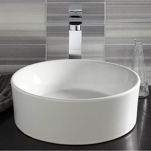 DXV - Equility Single Handle Vessel Bathroom Faucet with Lever Handle - Polished Chrome