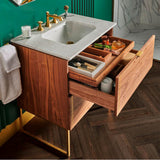 Belshire 30 in. Single Vanity Only with Hidden Interior Drawer