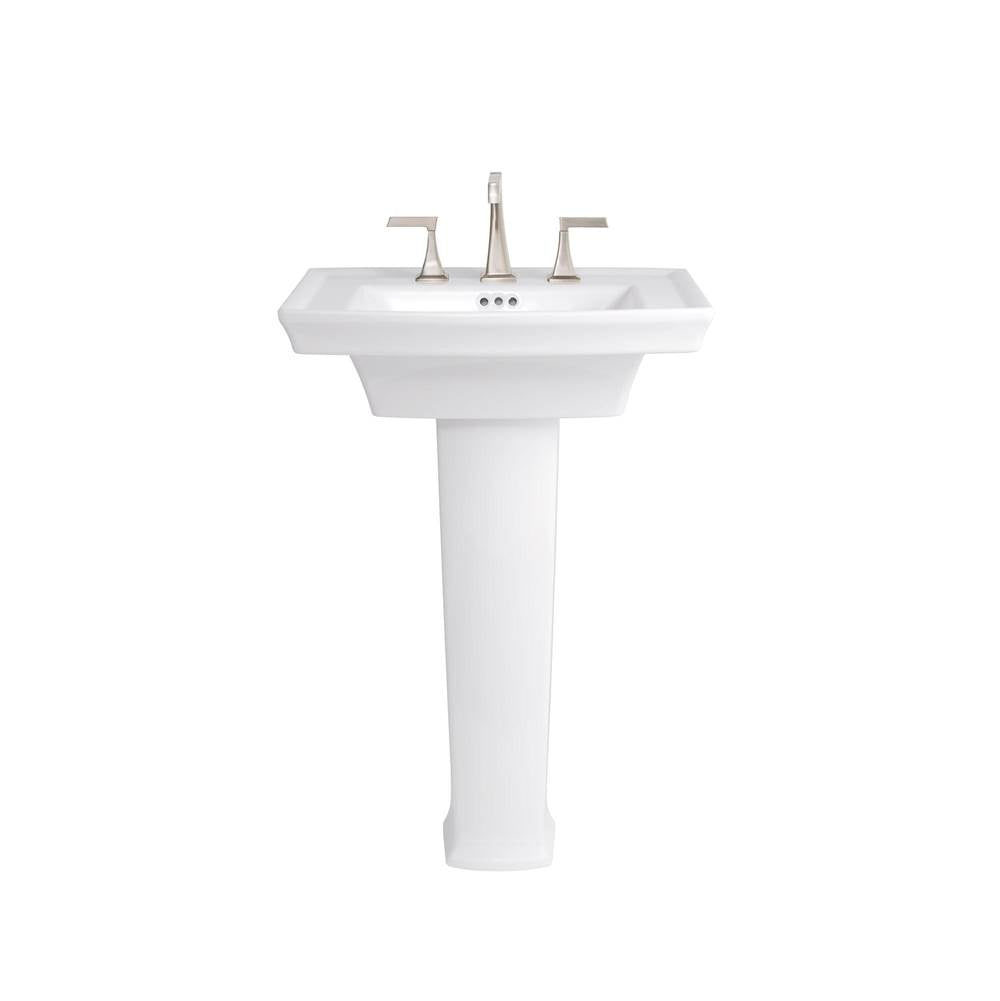 Wyatt Pedestal Sink Top, 3-Hole with Pedestal Leg