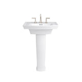 Wyatt Pedestal Sink Top, 3-Hole with Pedestal Leg