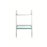 Wyatt 21 in. Console Legs with Glass Shelf